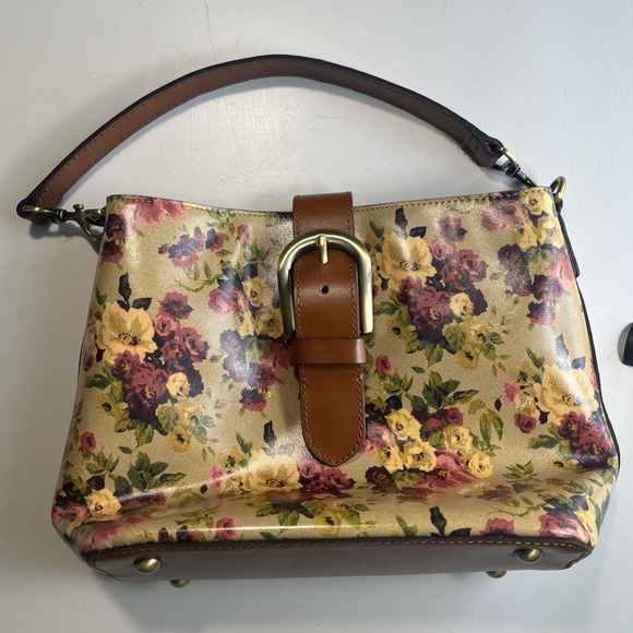 Patricia Nash Handbags - Patricia Nash Irving Bucket Handbag Leather Disstress Vintage Victorian Garden